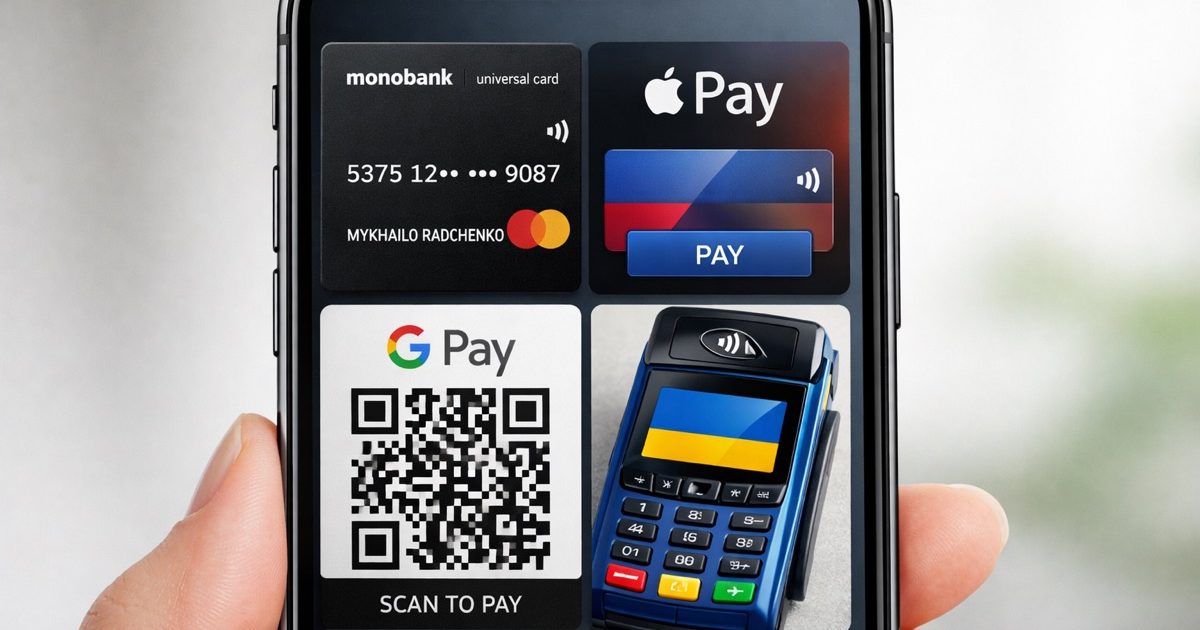 Mobile Payments in Ukraine: Apple Pay, Google Pay, and Mono