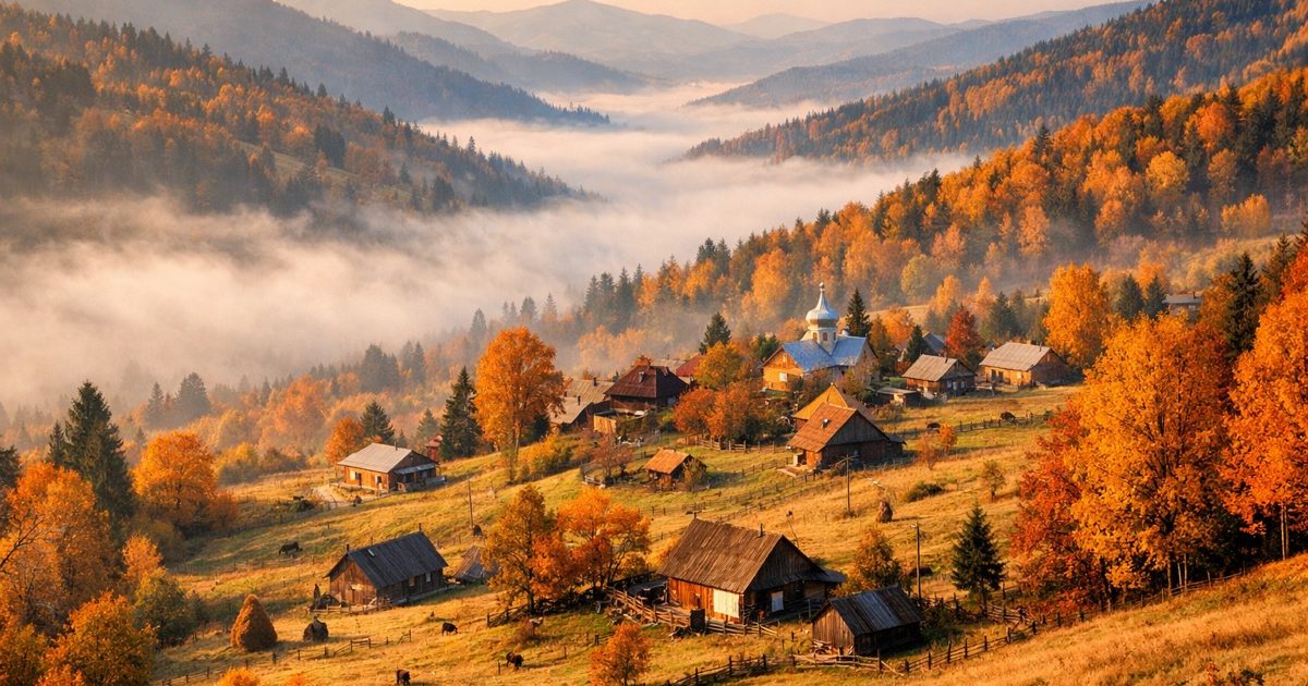 Autunno in Ucraina: paesaggi dorati e stagione del raccolto
